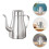 3Pcs Stainless Steel Grease Container with Drip-Free Pouring, Silver 10