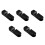 5Pcs Black ABS Shower Brackets Adjustable Angle for Home and Hotel Use 8