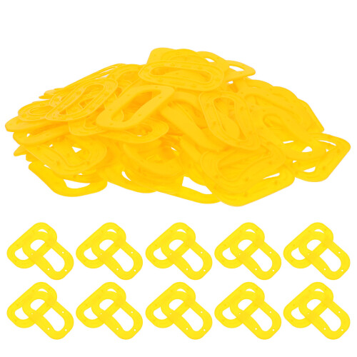 200Pcs Plastic Box Carry Handles Heavy Load Black Carrying Straps 2