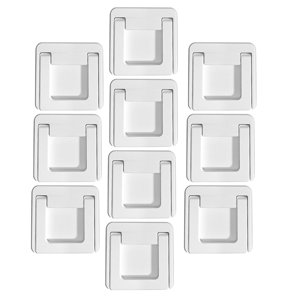 20Pcs White Abs Sliding Door Lock Child Safety Cabinet Pull Handles 3633800331653