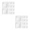 20Pcs White ABS Sliding Door Lock Child Safety Cabinet Pull Handles 6
