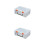 2Pcs Transparent Storage Box Portable Plastic Household Organizer Case 5