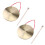 6Sets Brass Chinese Gong Set Hand Percussion Instruments with Hammer 7