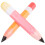 4Pcs Inflatable Pencil Balloons PVC Durable Assorted Decor 2