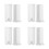 8Pcs White ABS Edge and Corner Guards Durable Self Adhesive for Walls 10