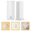 8Pcs White ABS Edge and Corner Guards Durable Self Adhesive for Walls 11