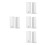 8Pcs White ABS Edge and Corner Guards Durable Self Adhesive for Walls 6