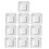 20Pcs White ABS Sliding Door Lock Child Safety Cabinet Pull Handles 3