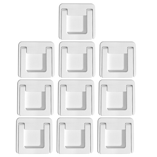 20Pcs White ABS Sliding Door Lock Child Safety Cabinet Pull Handles 2