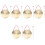 6Sets Brass Chinese Gong Set Hand Percussion Instruments with Hammer 2