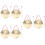 6Sets Brass Chinese Gong Set Hand Percussion Instruments with Hammer 3