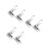 6Pcs Metal Roller Blind Brackets Silver Sturdy Windproof Home Use 9