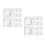 20Pcs White ABS Sliding Door Lock Child Safety Cabinet Pull Handles 10