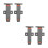 4Pcs Cabinet Spring Catch Heavy Duty Grey Pom Push Open Door Hardware 4