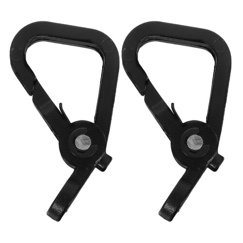 10Pcs Compact Black Motorbike Hooks Durable Universal Handlebar