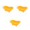 3Pcs Durable Yellow Hamster Bath Basin Small Plastic Pet Bathtub 3