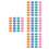 160Pcs Colored Magnetic Tape for Whiteboard Multi Use Kitchen 4