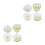 8Pcs Transparent Nail Art Crystal Cups Multipurpose Liquid Bowls 5