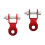 2Pcs Motorcycle Shock Riser Aluminum Red Rear Shock Absorber Adapter 4