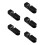 5Pcs Black ABS Shower Brackets Adjustable Angle for Home and Hotel Use 3