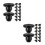 48Pcs Universal Hydraulic Jack Rubber Plugs Leakproof Floor Jack Seal 4