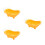 3Pcs Durable Yellow Hamster Bath Basin Small Plastic Pet Bathtub 4