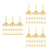 60Pcs Versatile Flat Head Push Pins Golden Carbon Steel for Wall Notes 9