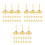 60Pcs Versatile Flat Head Push Pins Golden Carbon Steel for Wall Notes 8