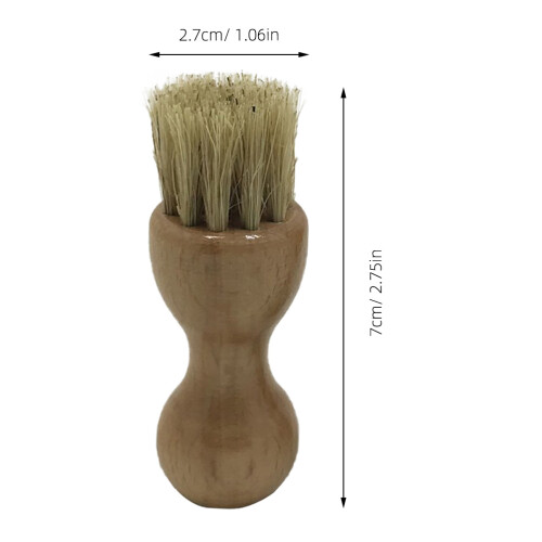 4Pcs Lightweight Wooden Shoe Shine Brush Durable Assorted 2