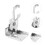6Pcs Metal Roller Blind Brackets Silver Sturdy Windproof Home Use 11