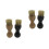 4Pcs Lightweight Wooden Shoe Shine Brush Durable Assorted 5