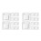 20Pcs White ABS Sliding Door Lock Child Safety Cabinet Pull Handles 9