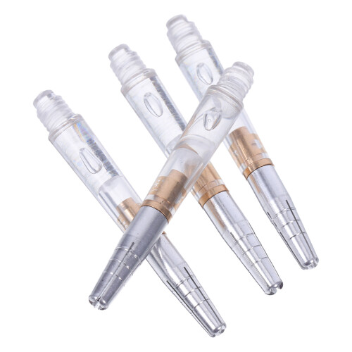 8Pcs High Transparency Plastic Dart Stems for Threaded Soft Tip Darts