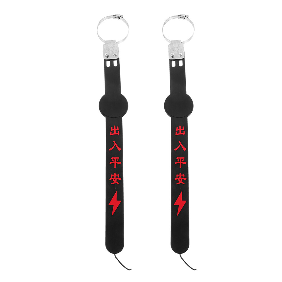 4Pcs Truck Earth Strap Silicone Metal Car Static Grounding Belt Black 3633800330663