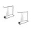 2Ensembles Présentoir Nail Art Transparent Support En Fer Robuste 9