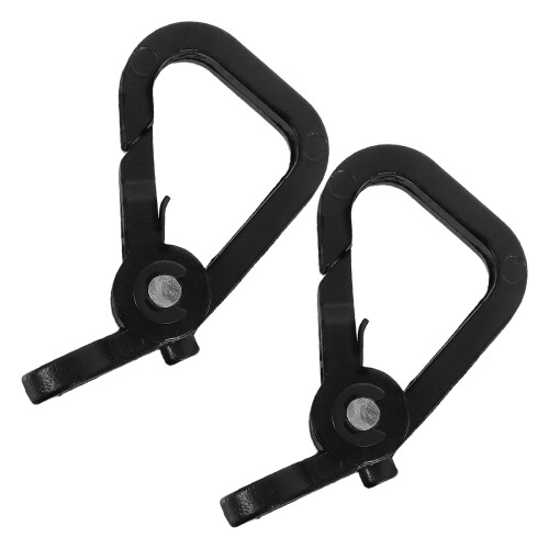 10Pcs Compact Black Motorbike Hooks Durable Universal Handlebar 1