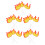 45Pcs Flame Cake Toppers Eva Reusable Fireman Birthday Cake Inserts 2