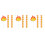 45Pcs Flame Cake Toppers Eva Reusable Fireman Birthday Cake Inserts 8