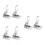 6Pcs Metal Roller Blind Brackets Silver Sturdy Windproof Home Use 7