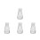 4Pcs White Glass Oil Jars Leakproof Container for Kitchen Use 8