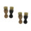 4Pcs Lightweight Wooden Shoe Shine Brush Durable Assorted 8