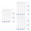 3Pcs Dark Blue Polyester Plastic Tag Strings for Clothing Labeling 5
