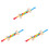 3Pcs Multi Wooden Math Rulers Durable Digital Arithmetic Learning Toys 2