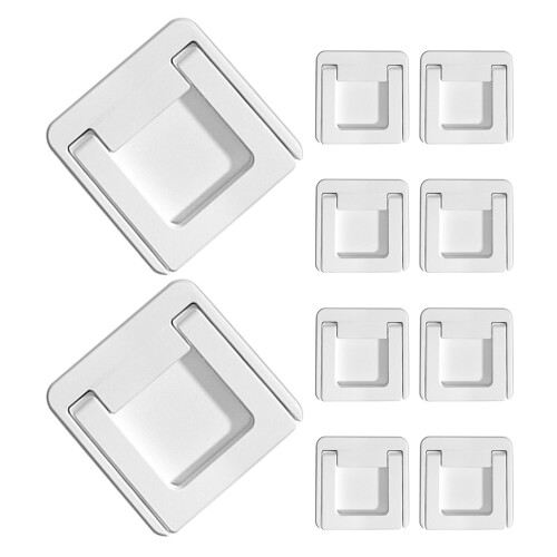 20Pcs White ABS Sliding Door Lock Child Safety Cabinet Pull Handles 1