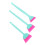 3Pcs Car Squeegee Multi-Color Mini Water for Window Cleaning 1
