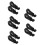 10Pcs Compact Black Motorbike Hooks Durable Universal Handlebar 5