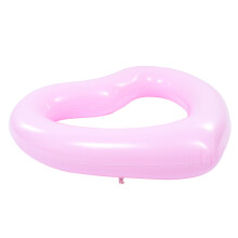 4Pcs Pink Heart Inflatable Pool Floats PVC Swimming Rings