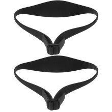 6Pcs Black Adjustable Silicone Haircut Guide Neckline Shaving Template