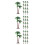 45Pièces Arbres Plastique Vert Pour Décorations Intérieur 6