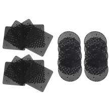 40Pcs Black Plastic Flowerpot Pads for Garden Use Lightweight Reusable